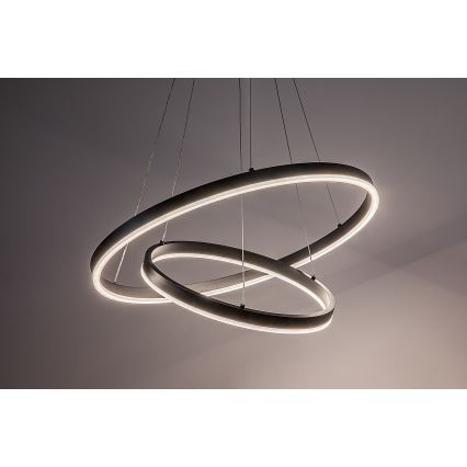 Rabalux - dimmbare LED-Pendelleuchte mit Seilabhängung LED/80W/230V 3000-6500K + Fernbedienung