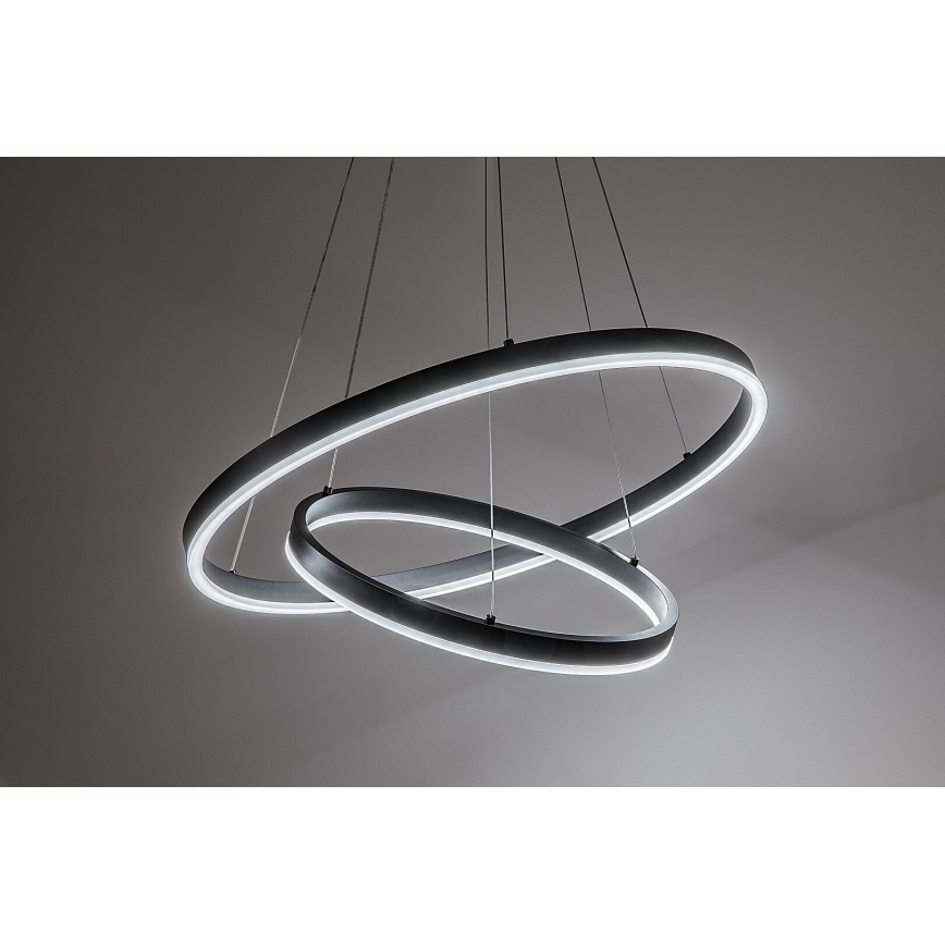 Rabalux - dimmbare LED-Pendelleuchte mit Seilabhängung LED/80W/230V 3000-6500K + Fernbedienung