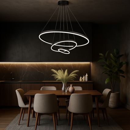 Rabalux - LED-dimmbare Pendelleuchte an Stahlseil LED/100W/230V 3000-6500K + Fernbedienung