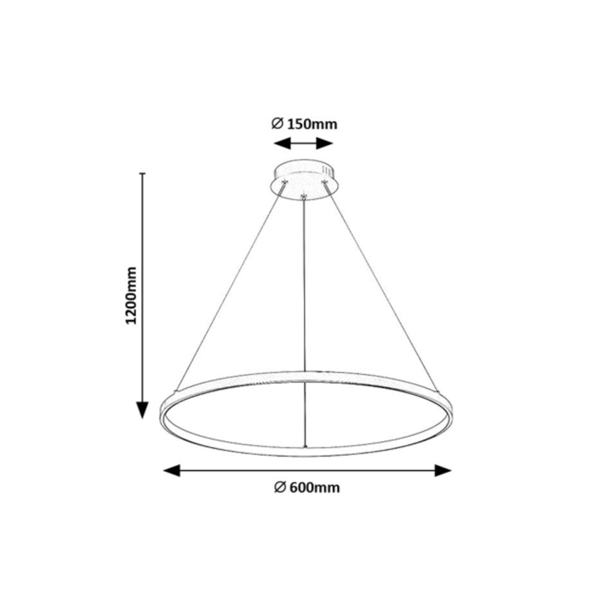 Rabalux - LED-Pendelleuchte an Seil LED/55W/230V 3000K