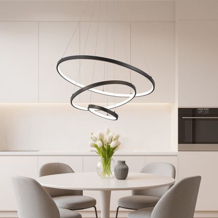 Rabalux - Dimmbare LED-Hängeleuchte an Stahlseil LED/90W/230V 3000-6500K + Fernbedienung