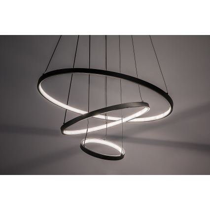 Rabalux - Dimmbare LED-Hängeleuchte an Stahlseil LED/90W/230V 3000-6500K + Fernbedienung