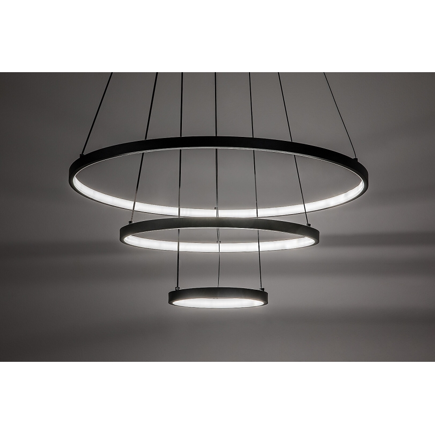 Rabalux - Dimmbare LED-Hängeleuchte an Stahlseil LED/90W/230V 3000-6500K + Fernbedienung