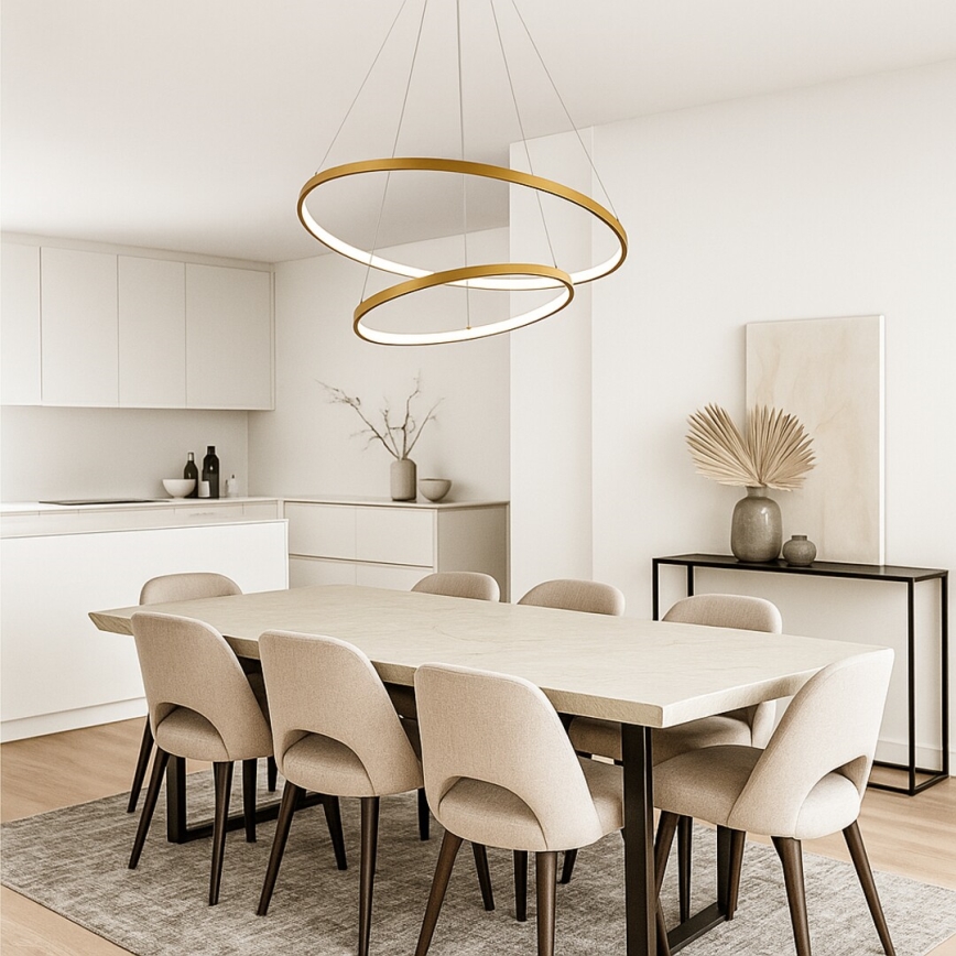 Rabalux - Dimmbarer LED-Hängeleuchter mit Seilaufhängung LED/75W/230V 3000-6500K + Fernbedienung