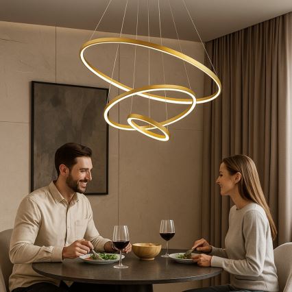 Rabalux - dimmbare LED-Hängeleuchte an Kabel LED/90W/230V 3000-6500K + Fernbedienung
