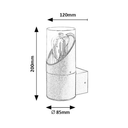 Rabalux - Außenwandleuchte 1xE27/28W/230V IP54