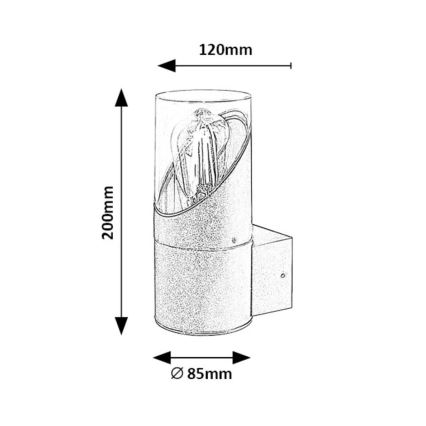 Rabalux - Outdoor-Wandleuchte 1xE27/28W/230V IP54