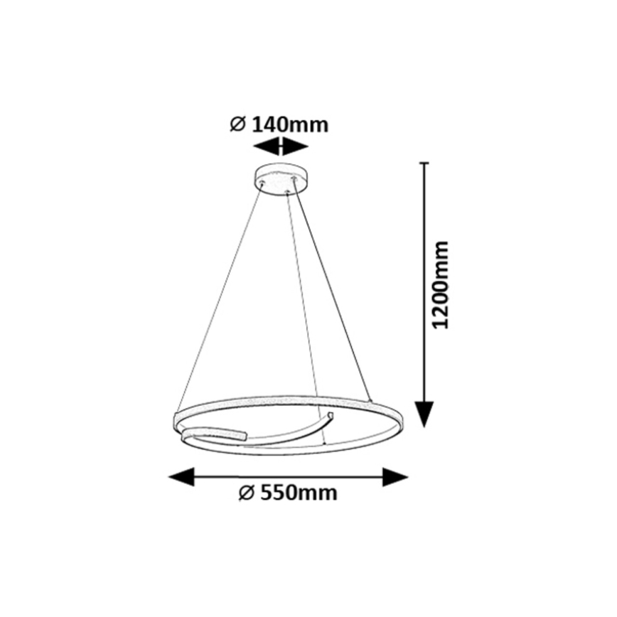Rabalux - LED-Hängeleuchte LED/40W/230V 4000K