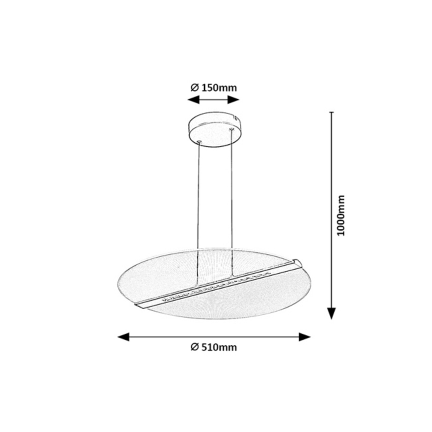 Rabalux - LED-Pendelleuchte an einem Kabel, 24 W, 230 V, 3000 K
