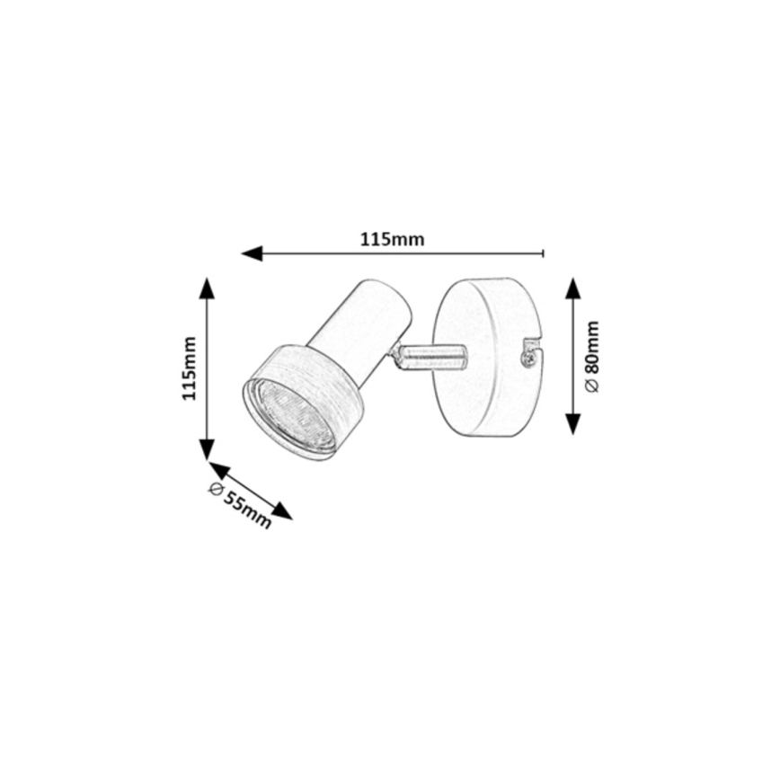 Rabalux - Wandleuchte mit 1x GU10/50W/230V Spotlicht
