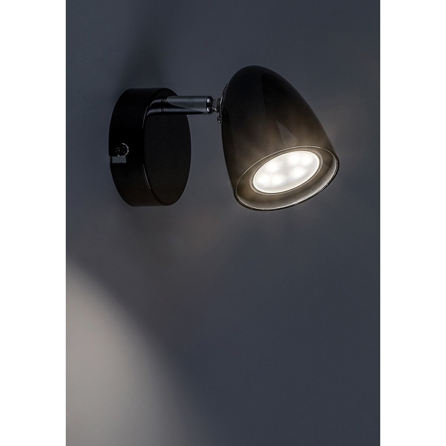 Rabalux - Wandstrahler 1xGU10/5W/230V schwarz