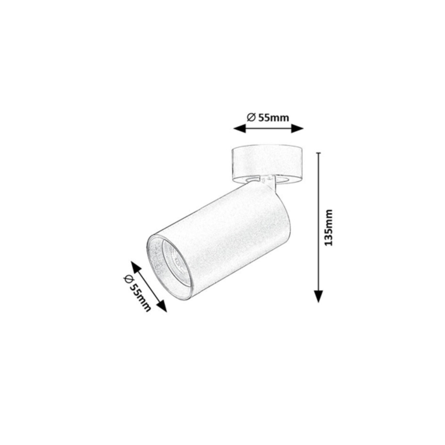 Rabalux - Einflammiger Spot 1xGU10/7W/230V schwarz