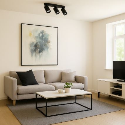 Rabalux - Deckenstrahler 3xGU10/7W/230V schwarz