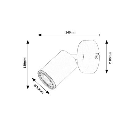 Rabalux - Wandspot 1x GU10/15W/230V, weiß