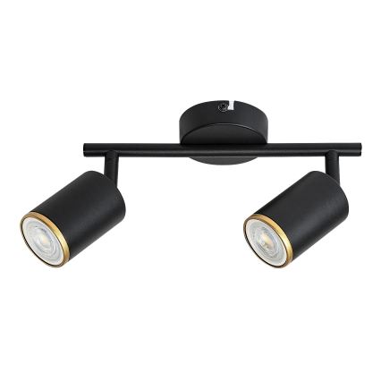 Rabalux - Deckenspot 2xGU10/15W/230V schwarz