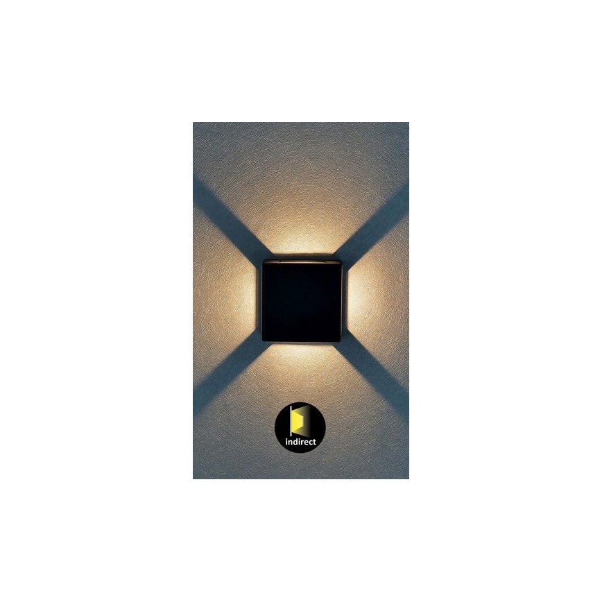 Rabalux - LED Außenwandleuchte LED/6W/230V IP54 schwarz
