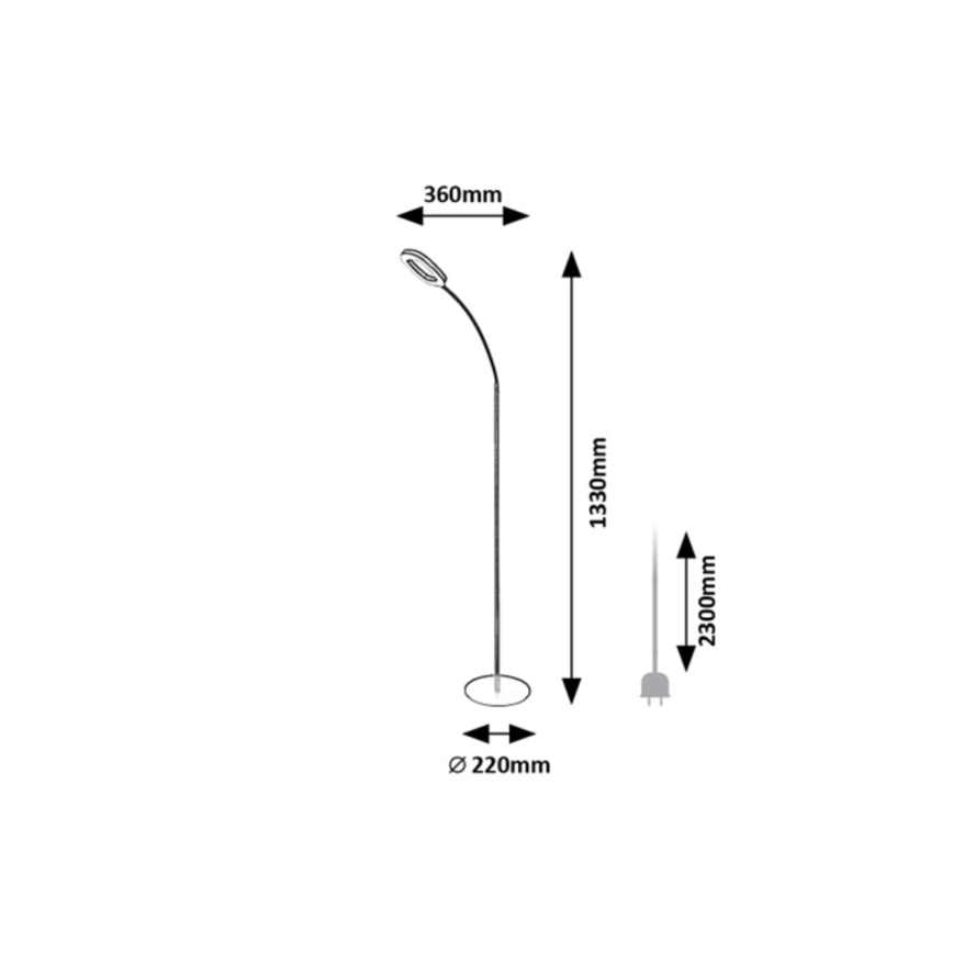 Rabalux - LED dimmbare Stehleuchte mit Touchfunktion LED/11W/230V 3000K