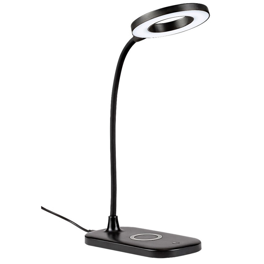 Rabalux - LED dimmbare Touch-Tischlampe mit kabelloser Ladefunktion LED/5W/5V 2700-6000K schwarz