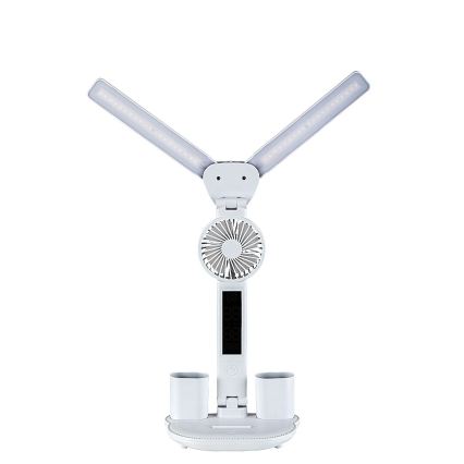 Rabalux - Dimmbare LED-Tischlampe mit Ventilator und Display LED/7W/5V 3000/4000/6500K