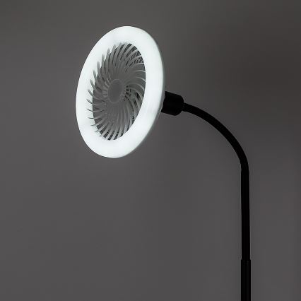 Rabalux - LED-dimmbare Stehleuchte mit Ventilator, Ø 30 cm, 1x E27/16W/230V, 3000-6500K + Fernbedienung