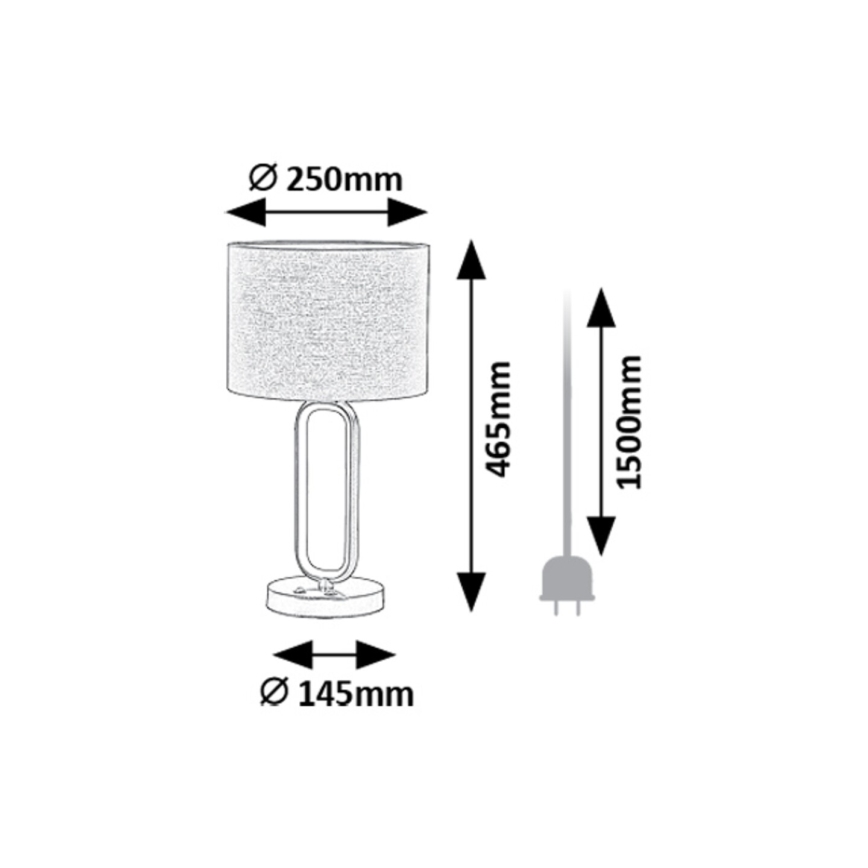Rabalux - LED-Tischleuchte 1xE27/60W/230V + LED/8W