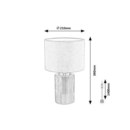 Rabalux - Tischlampe 1xE14/40W/230V grün