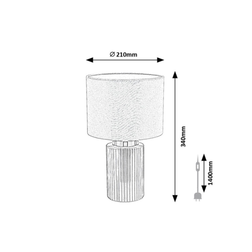 Rabalux - Tischlampe 1xE14/40W/230V grün