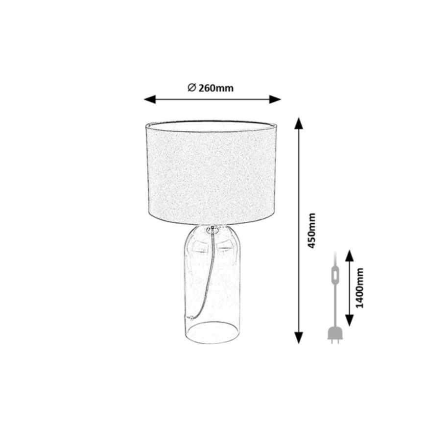 Rabalux - Tischleuchte 1xE14/40W/230V Ø 26 cm