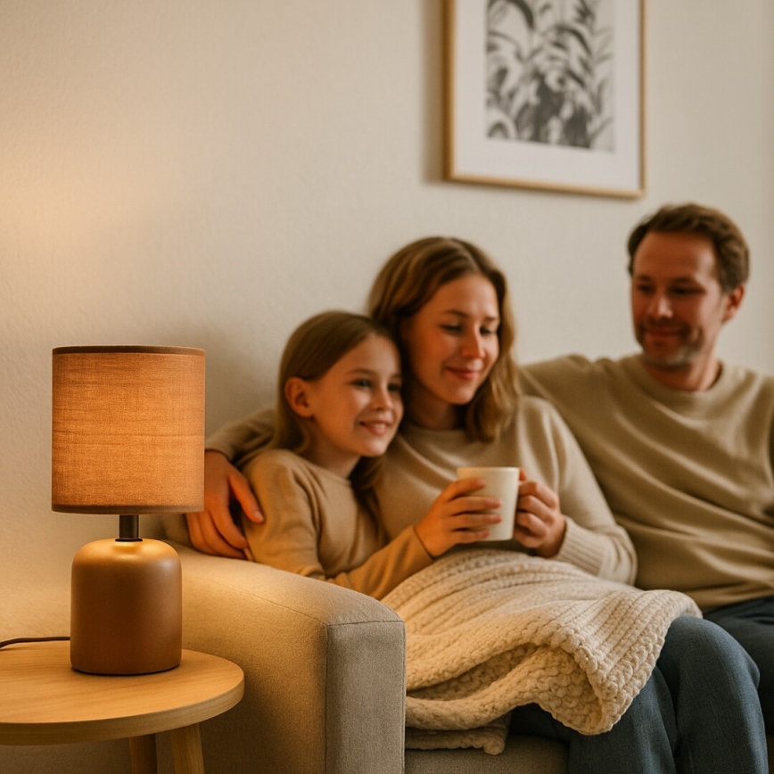 Rabalux - Tischlampe 1xE14/40W/230V braun