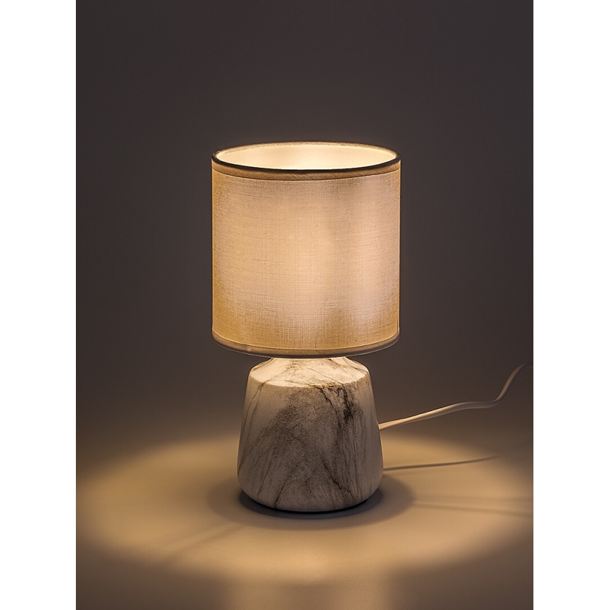 Rabalux - Tischlampe 1xE14/40W/230V weiß/Marmor-Optik