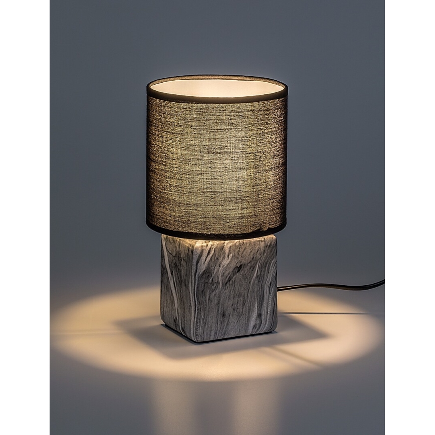 Rabalux - Tischlampe 1xE14/40W/230V schwarz/Marmordekor