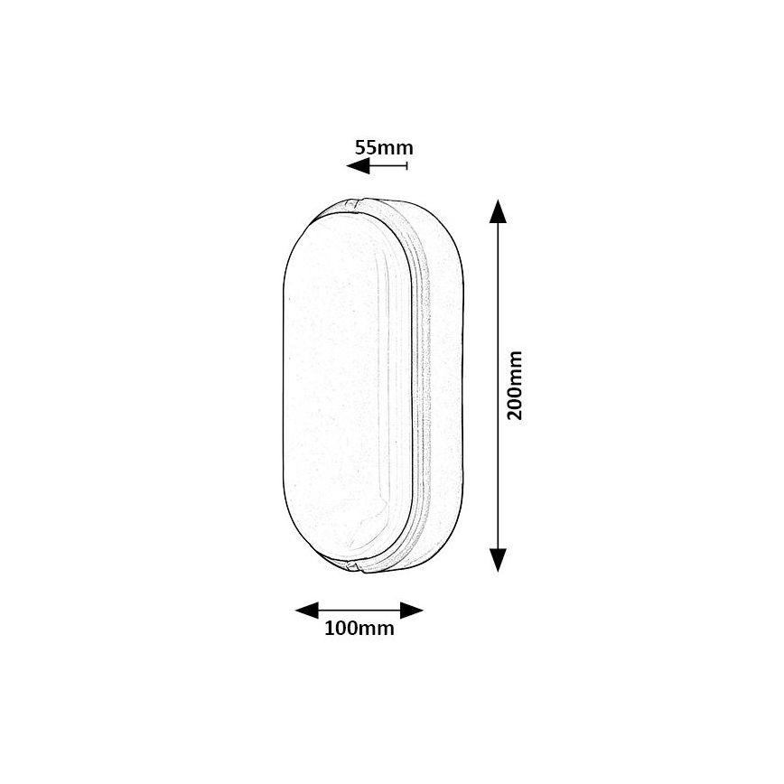 Rabalux - LED Außen-Deckenleuchte LED/15W/230V IP54 Weiß