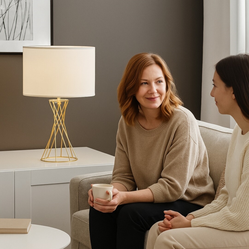 Rabalux - Tischleuchte 1xE27/40W/230V gold/weiß