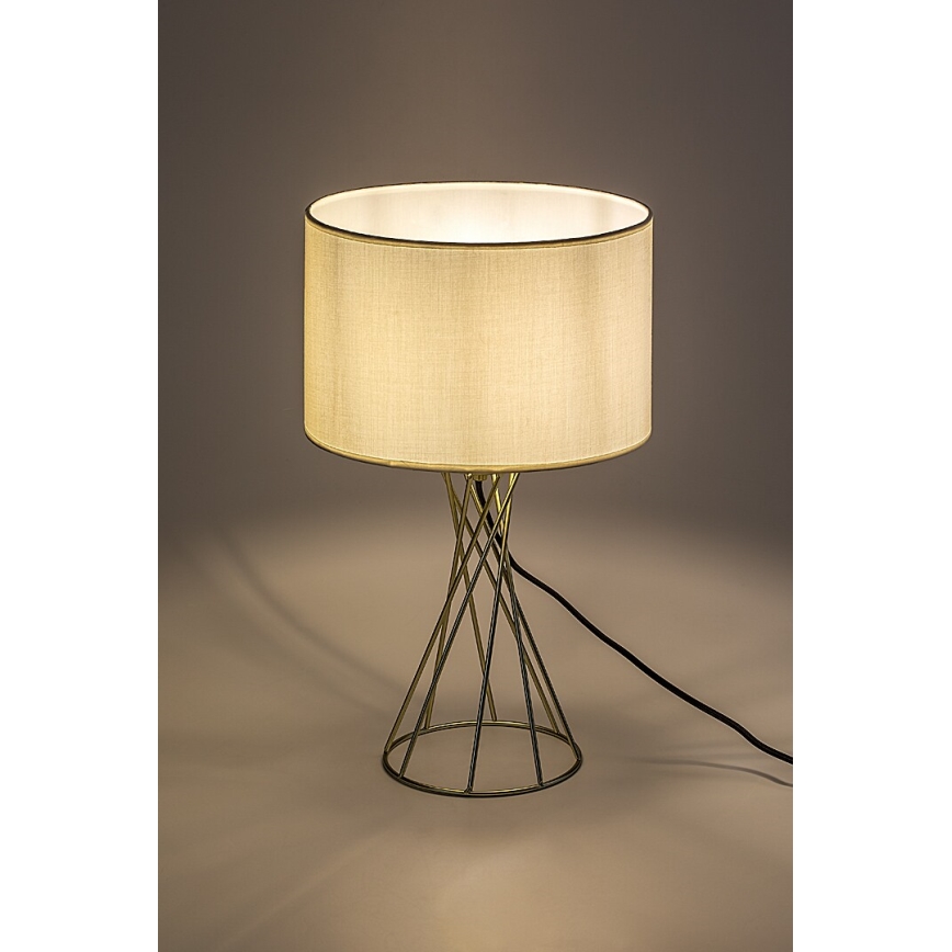 Rabalux - Tischleuchte 1xE27/40W/230V gold/weiß