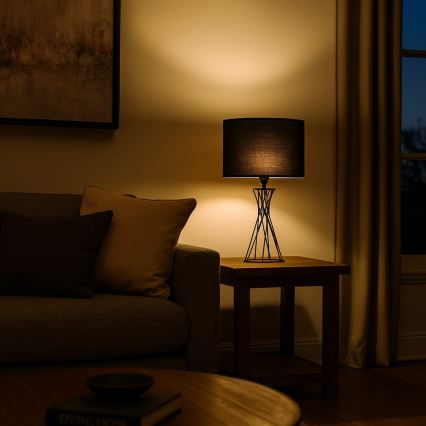 Rabalux - Tischlampe 1xE27/40W/230V schwarz