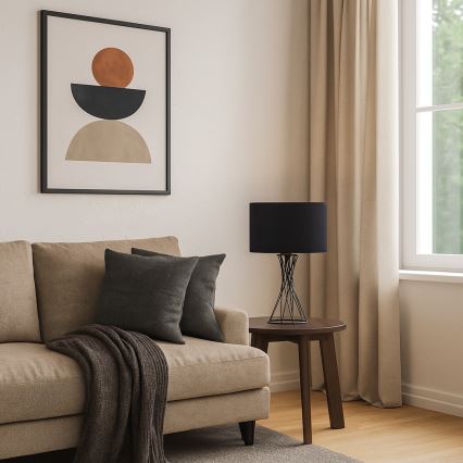 Rabalux - Tischlampe 1xE27/40W/230V schwarz