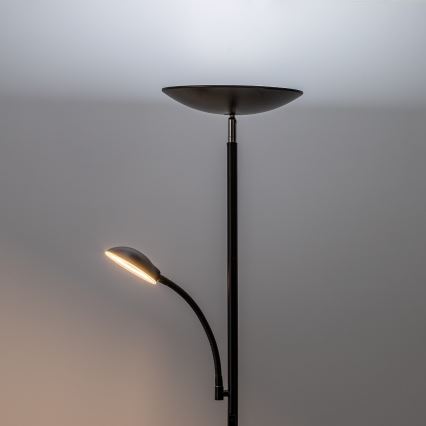 Rabalux - Dimmbare LED-Stehlampe LED/23W/230V 3000/4200/6500 schwarz