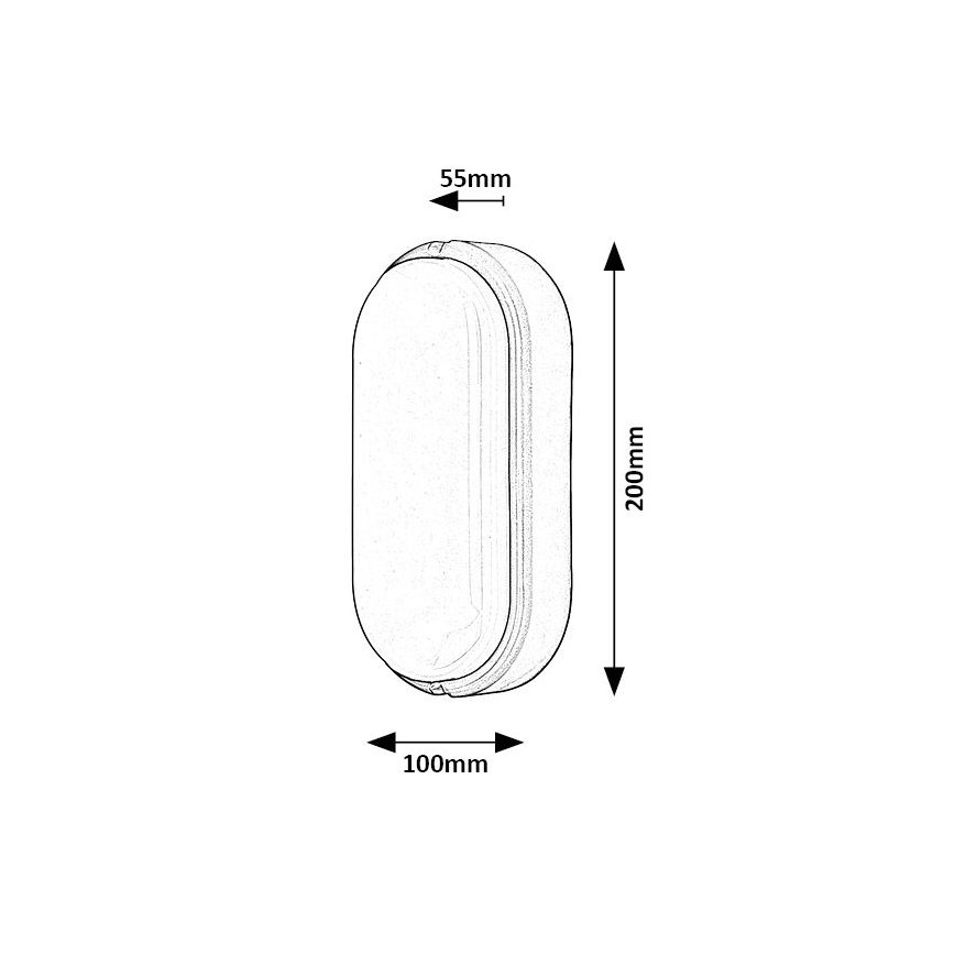 Rabalux - LED Außen-Deckenleuchte LED/15W/230V IP54 Schwarz