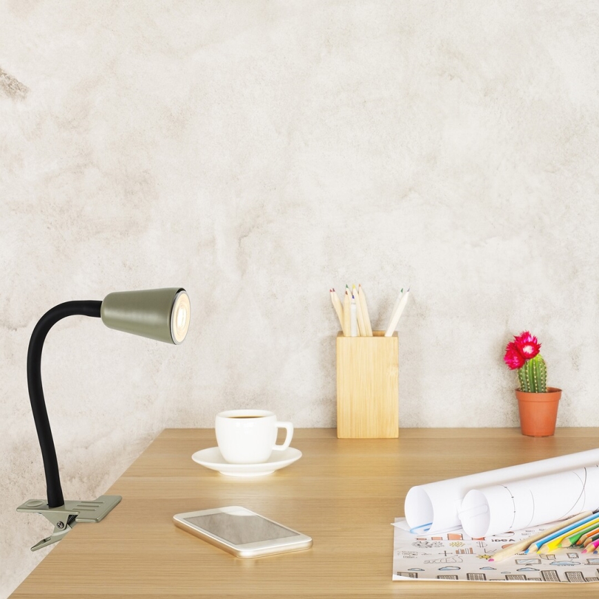 Rabalux - Tischlampe mit Klemme 1x GU10/7W/230V khaki
