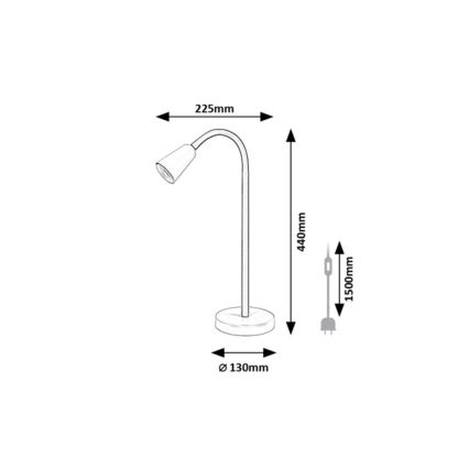 Rabalux - Tischlampe 1xGU10/7W/230V cremefarben