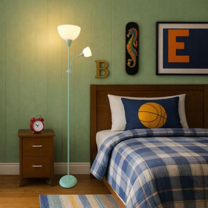 Rabalux - Stehleuchte 1xE27/60W/230V + 1xE14/25W grün