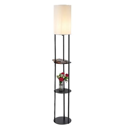 Rabalux - Stehleuchte mit Ablagen 1xE27/40W/230V schwarz