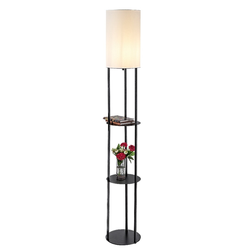 Rabalux - Stehleuchte mit Ablagen 1xE27/40W/230V schwarz