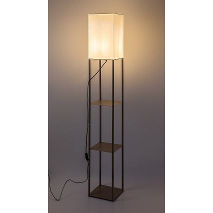 Rabalux - Stehlampe mit Ablagen 1xE27/40W/230V beige