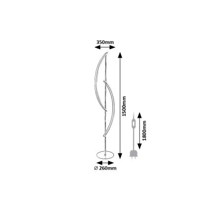 Rabalux - LED-Stehleuchte LED/30W/230V