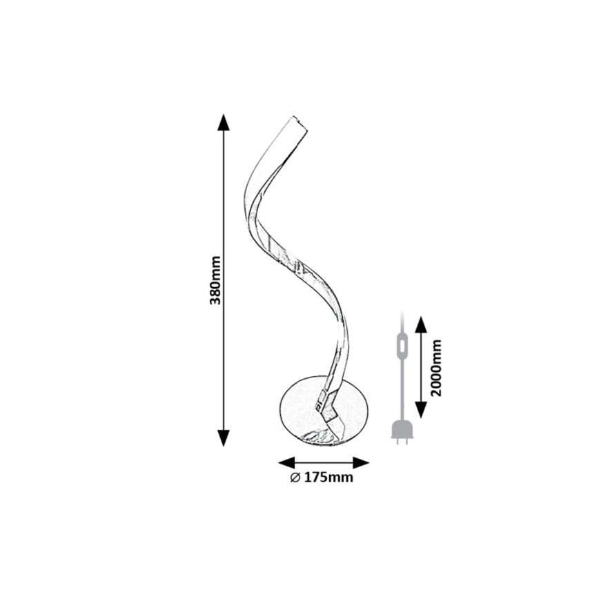 Rabalux - LED-Tischleuchte LED/3W/230V 4000K glänzendes Chrom