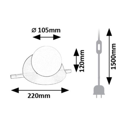 Rabalux - Tischleuchte 1xG9/5W/230V