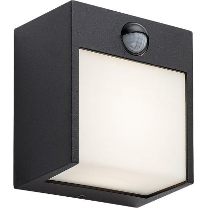 Rabalux - LED Außenwandleuchte mit Sensor LED/12W/230V Schwarz IP44