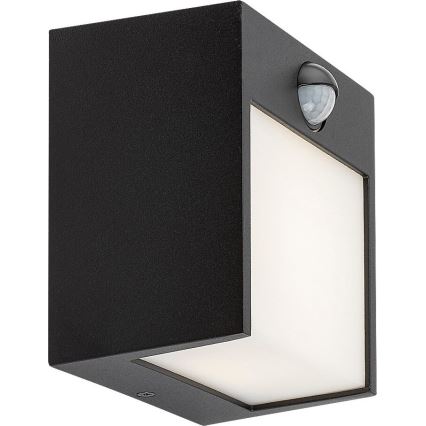 Rabalux - LED Außenwandleuchte mit Sensor LED/12W/230V Schwarz IP44