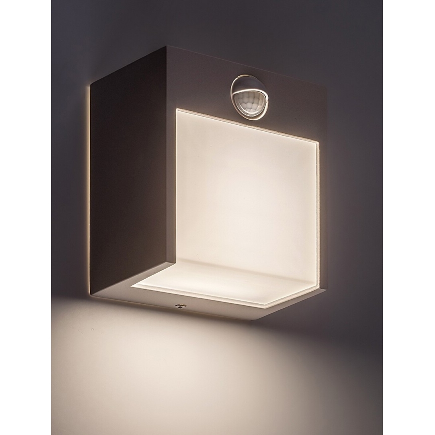 Rabalux - LED Außenwandleuchte mit Sensor LED/12W/230V Weiß IP44